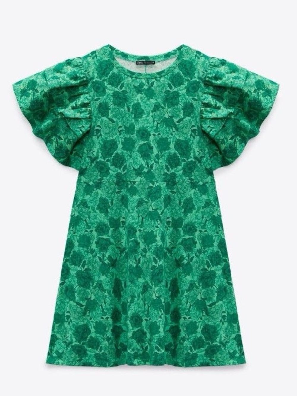 ZARA | Ruffle Flutter Sleeve Mini Shift Dress